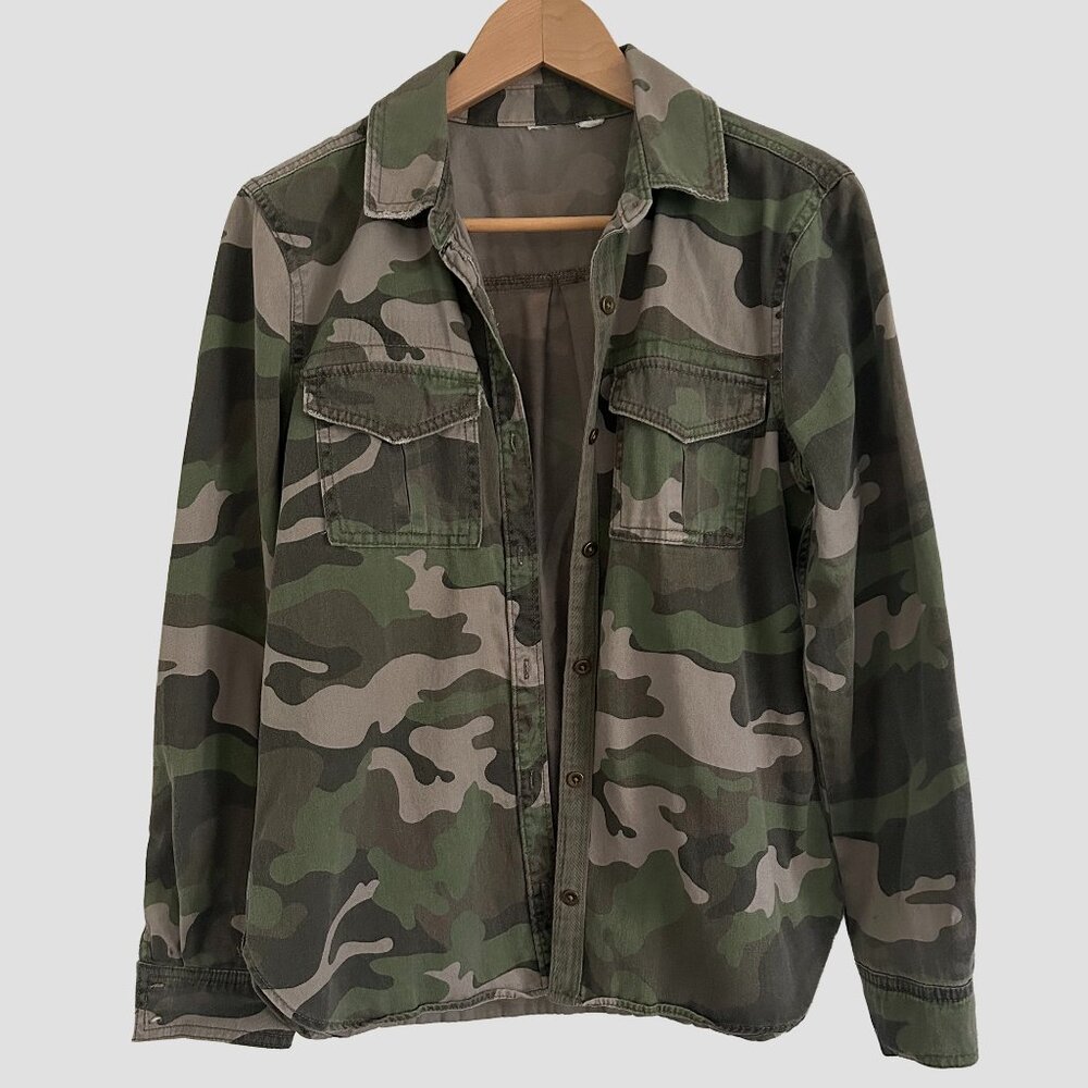 Camo Button Down Shirt